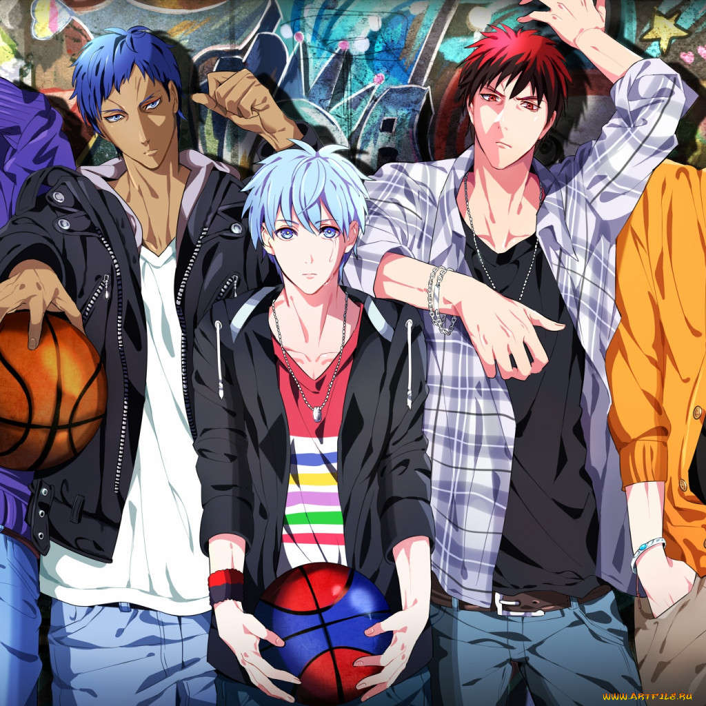 Обои Аниме Kuroko no Baske, обои для рабочего стола, фотографии аниме,  kuroko no baske, art, yuna, парни, tetsuya, kuroko, ryouta, kise, kagami,  taiga, daiki, aomine, shintarou, midorima, atsushi, murasakibara,  seijuurou, akashi, настроение,